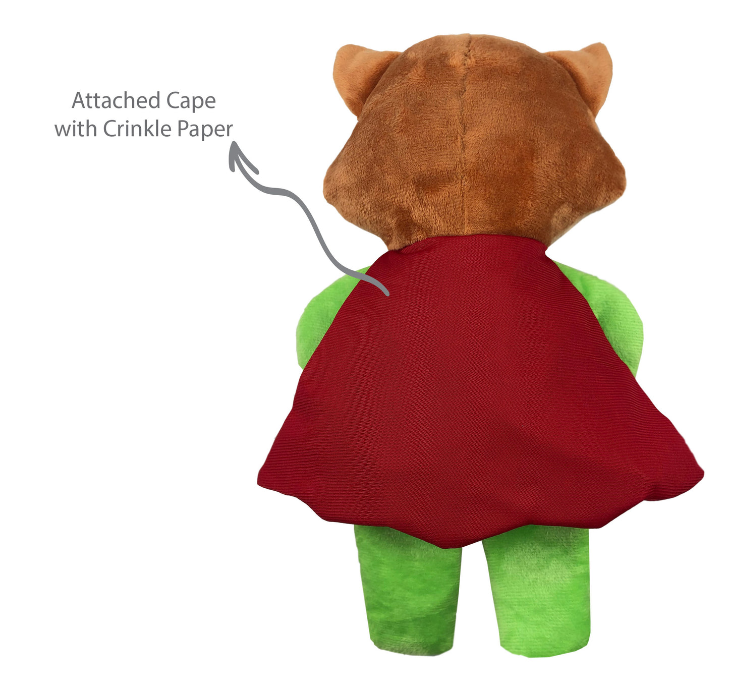 12" Super Fox Plush Dog Toy