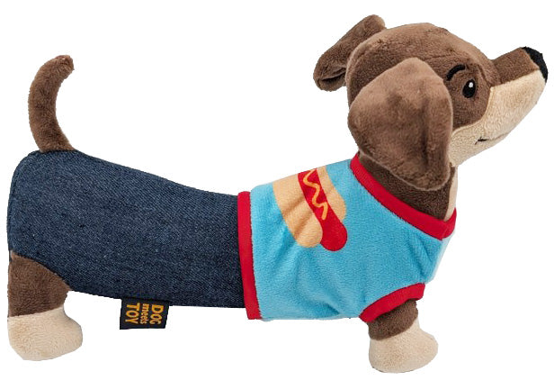 10" Wiener Dog Plush Dog Toy